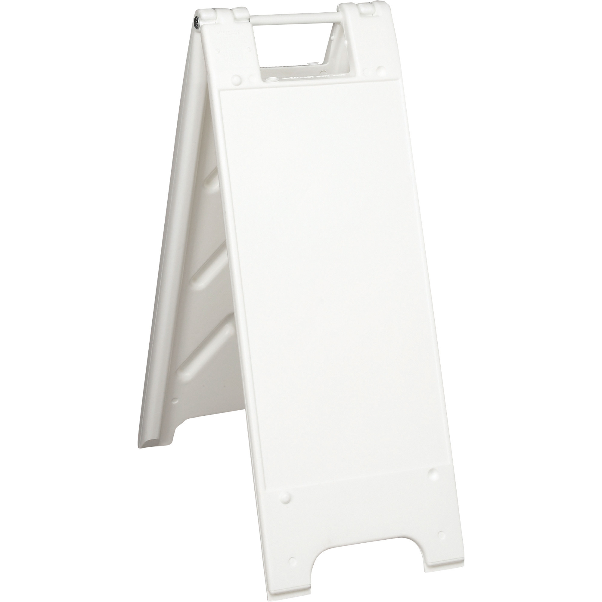 Plasticade Minicade Small A-Frame Sign Stand, White, 36in.H x 13in.W x 3in.D, Model# 155-W